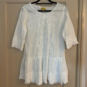 Embroidered Mini Dress